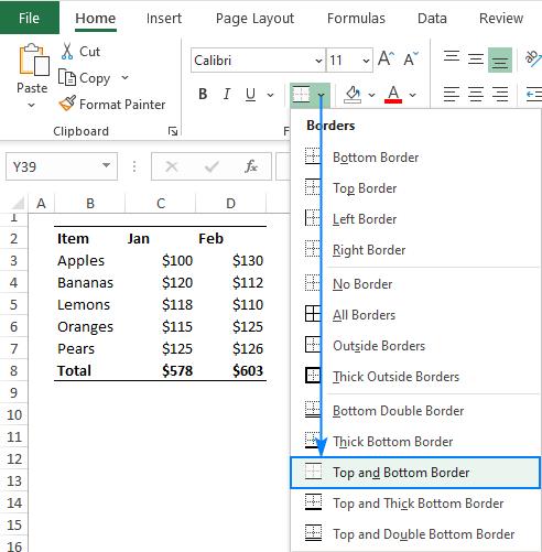 Hướng dẫn các sử dụng và tùy biến đường viền (Border) trong Excel